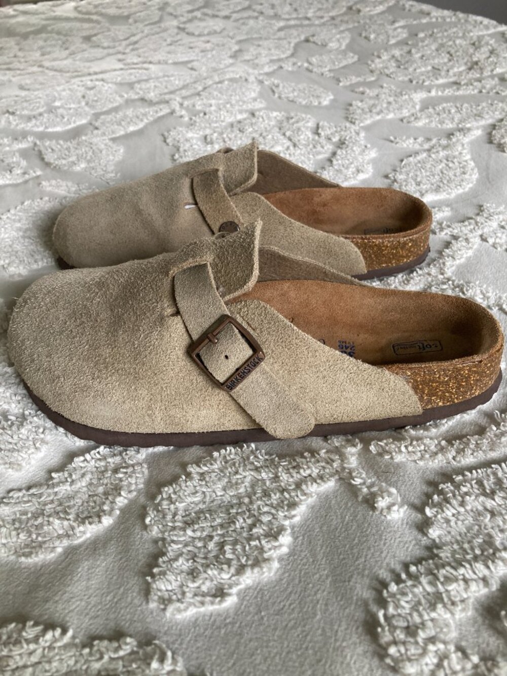 Birkenstock Boston Softbed, Taupe, size 38, Ladies size 7, Regular/Wide - Picture 6 of 10